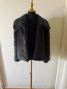 ASOS Black Faux Fur Teddy Jacket